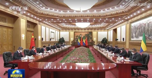 习近平主席同加蓬总统