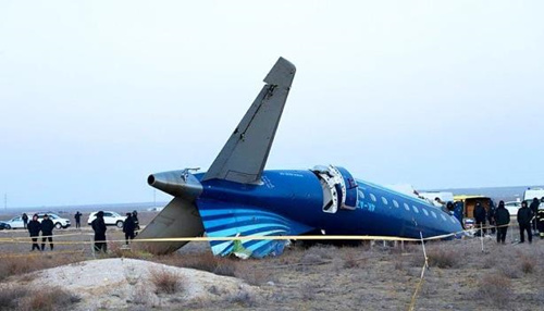 普京谈阿塞拜疆客机失事原因 说俄方愿意赔偿