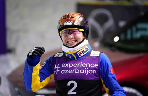 徐梦桃获得自由式滑雪世界杯卢卡站金牌