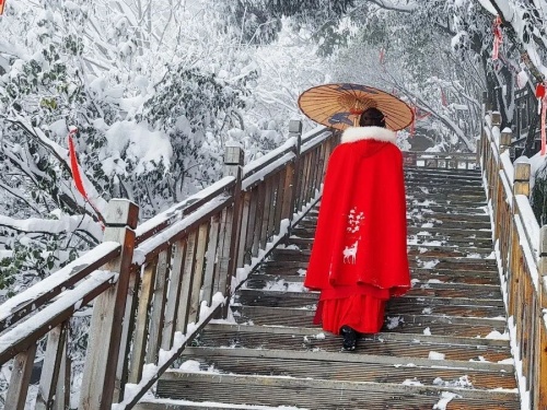 上饶灵山：雪后初晴，美轮美奂