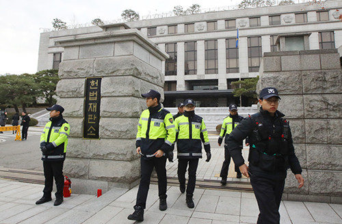 韩国宪法法院将就总统朴槿惠弹劾案举行最后一次庭审