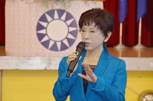 国民党主席洪秀柱：“请看明日域中，竟是谁家天下！”