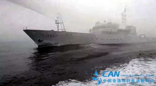 台渔船挨水炮却被台当局批