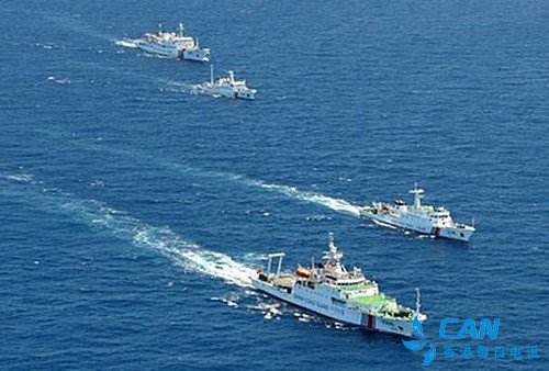 中国海警2501舰艇编队在我钓鱼岛领海内巡航