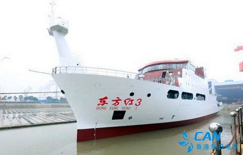 “东方红3”行驶时，20米以外鱼群感觉不到