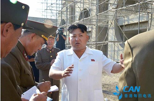 金正恩到黄海北道视察洪涝灾害情况