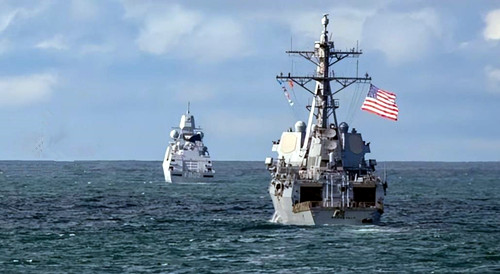 美以海军在红海举行联合演习