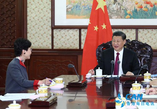习近平听取林郑月娥述职报告